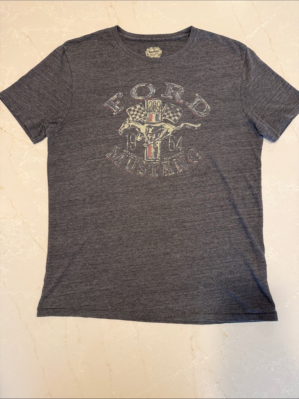 Ford Men's Short Sleeve Graphic Tee - Charcoal Heather